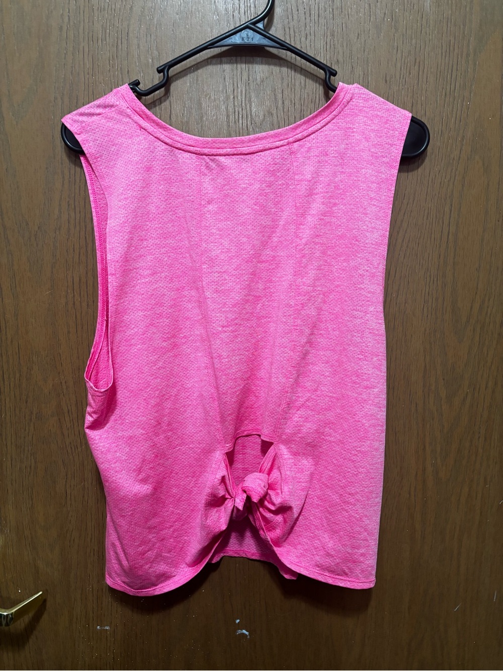 Women’s Bright Pink tie in front Tank Top